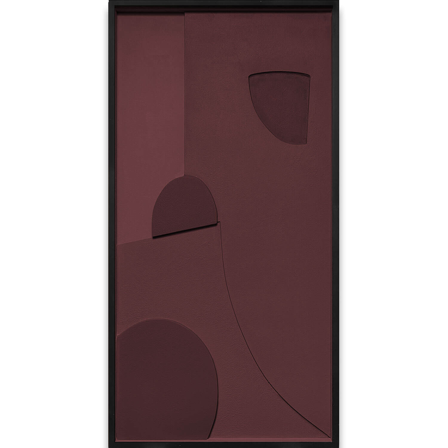 Burgundy Relief Textured Panel