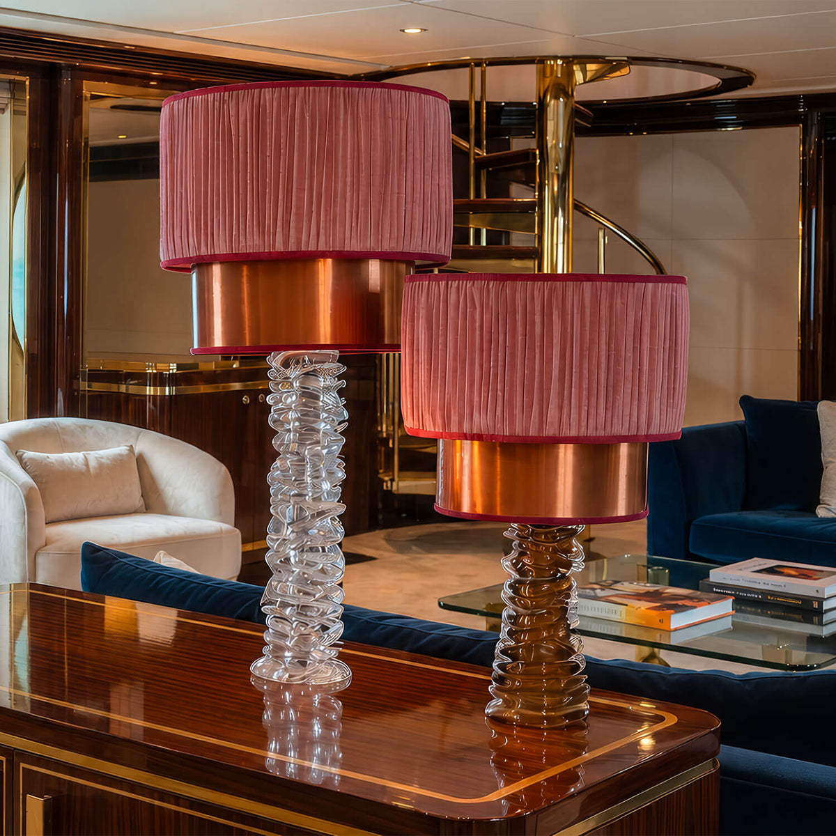 Crystal Blush Table Lamp #01