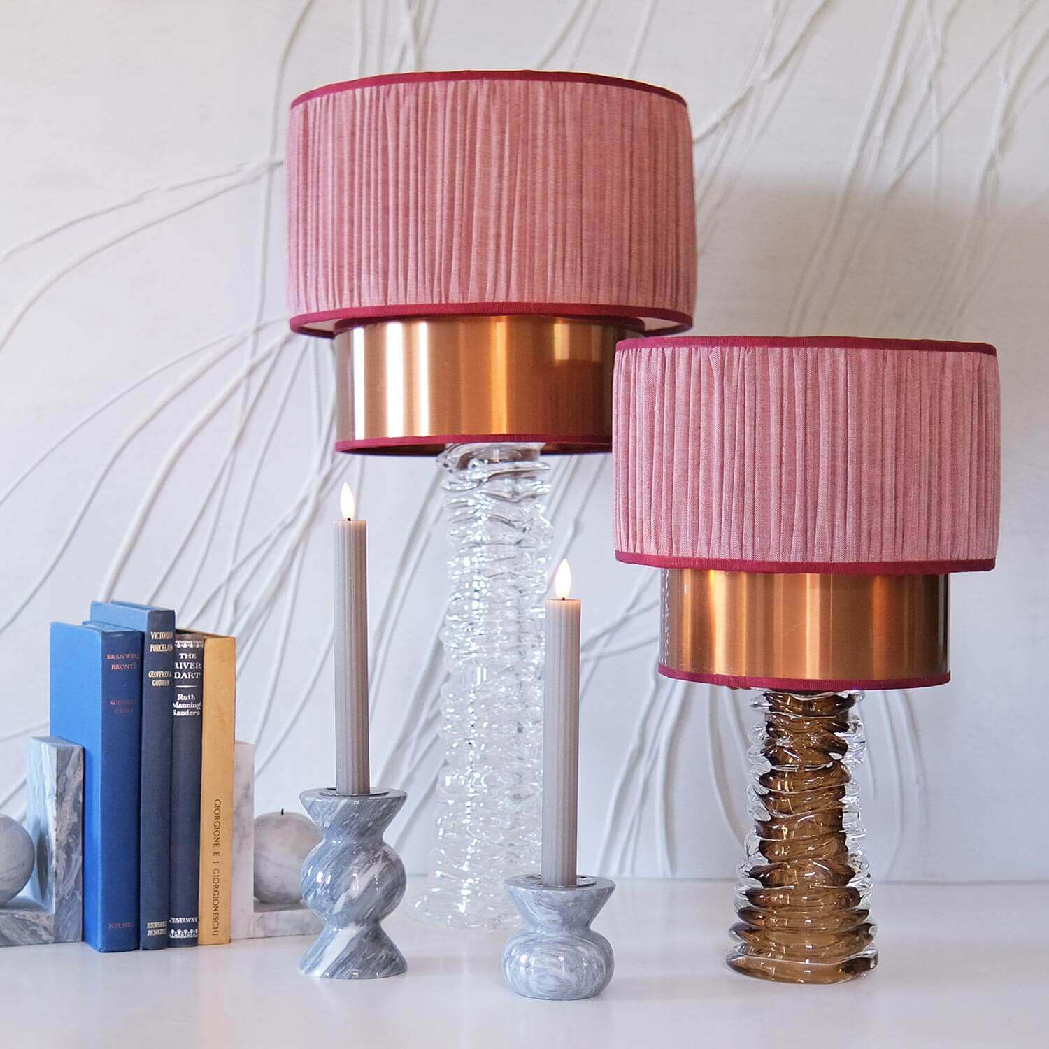 Crystal Blush Table Lamp #01