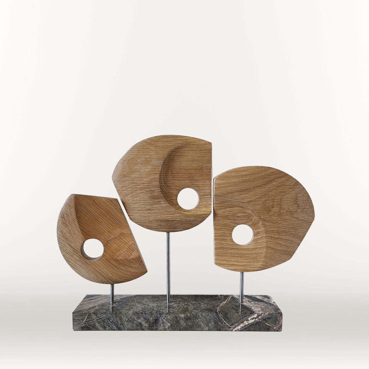 Abstract fan-shaped shelf object by FP Art