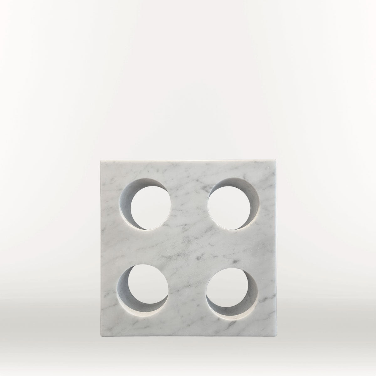 Abstract shelf object with four marble dots by FP Art