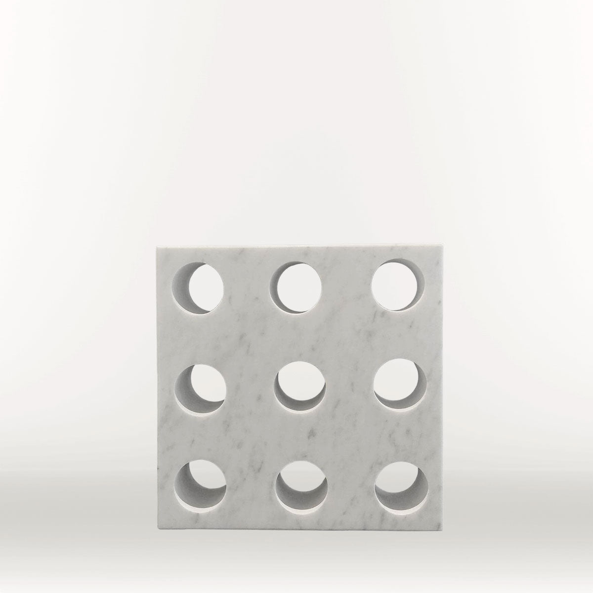 Abstract shelf object with nine marble dots by FP Art